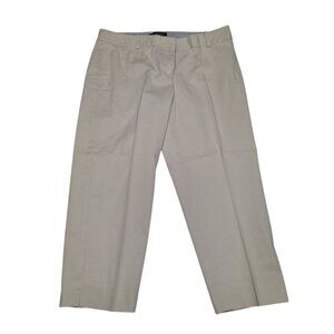 Talbots Signature Crop Petite Pants Capri Khaki‎ Womens 10 P Short Work Office
